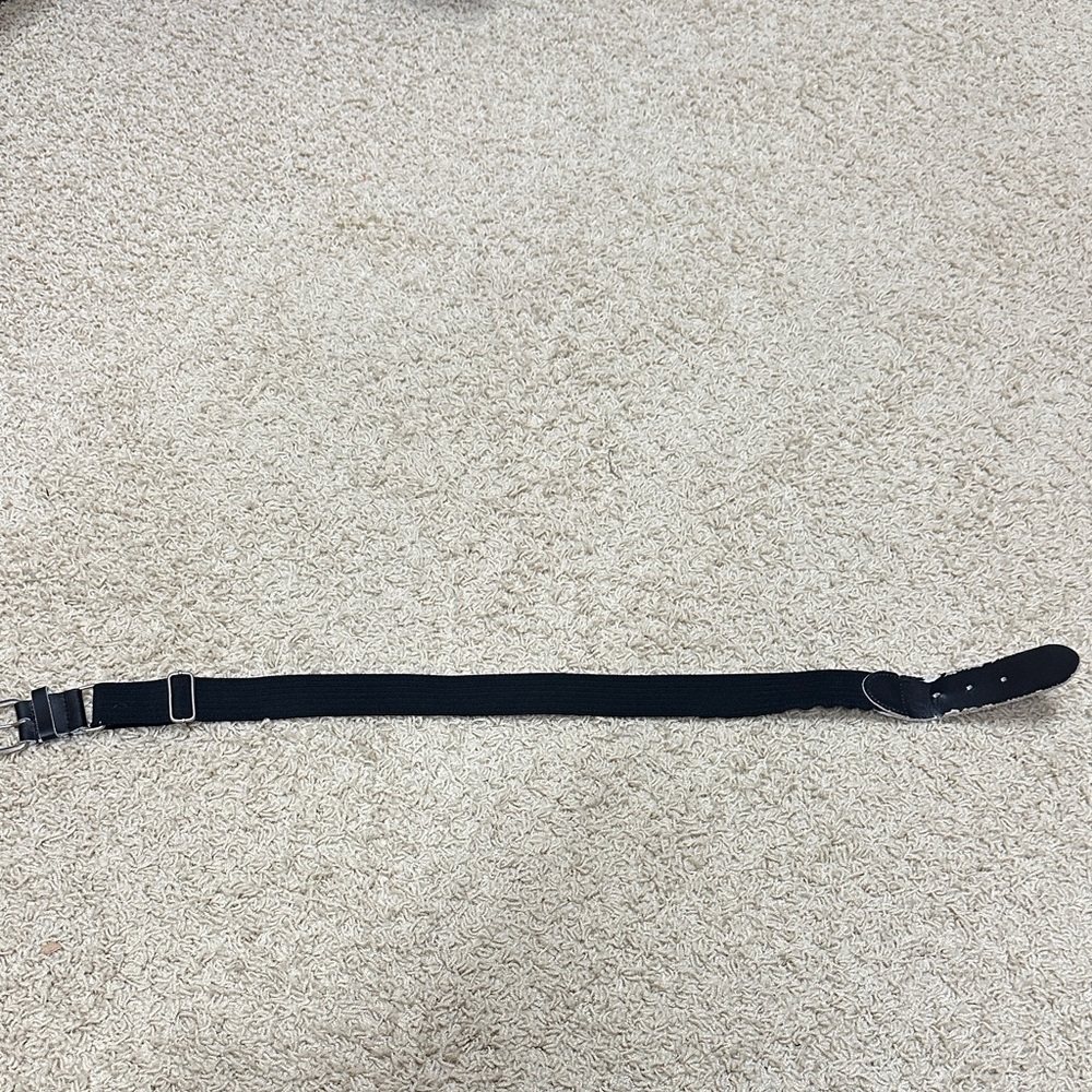 Black Adjustable youth baseball Belt